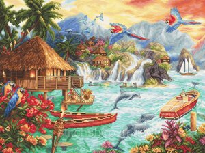 Набір для вишивання нитками LETISTITCH Island Life (LETI 925)