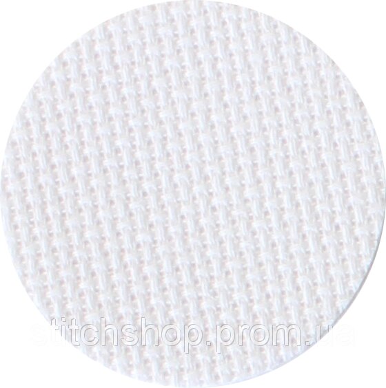 3793/100 Канва Fein-Aida 18/70 Zweigart, білий, ширина — 110 см, тканина для вишивання. - огляд