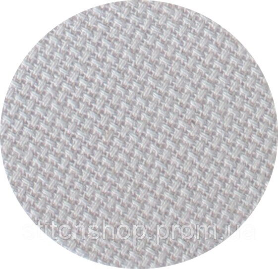 3793/705 Канва Fein-Aida 18/70 Zweigart, перлинно-сірий, ширина — 110 см, тканина для вишивання. - акції