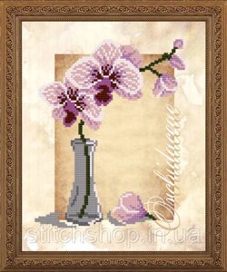 VKA4157 Орхидея. ArtSolo. Схема на тканині для вишивання бісером