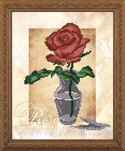 VKA4159 Троянда. ArtSolo. Схема на тканині для вишивання бісером