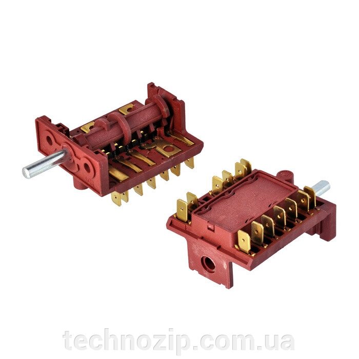 Перемикач режимів для електроплити 5поз.  Argeson AC6.601A (4+1) від компанії ТЕХНОЗІП - запчастини для побутової техніки з доставкою повсій Україні - фото 1