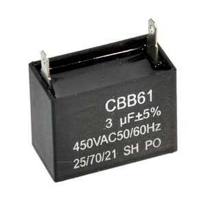 Конденсатор CBB61 3mkf 450V