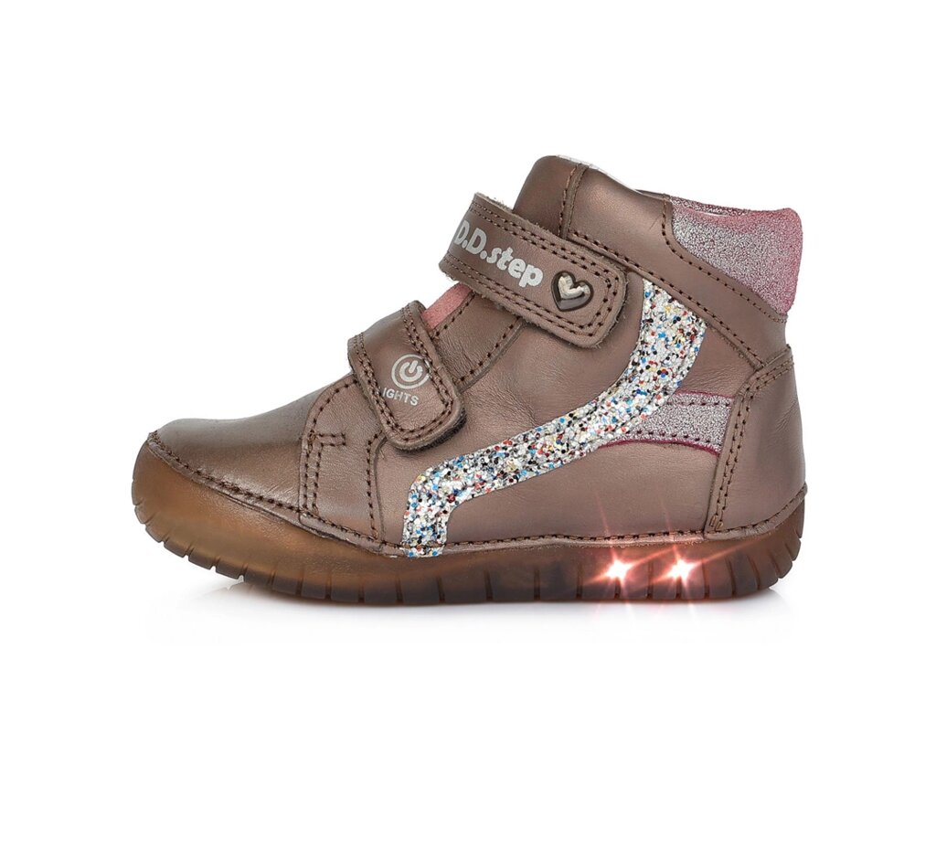 Шкіряні черевики для дівчаток від компанії Інтернет-магазин дитячого взуття DDShop - фото 1