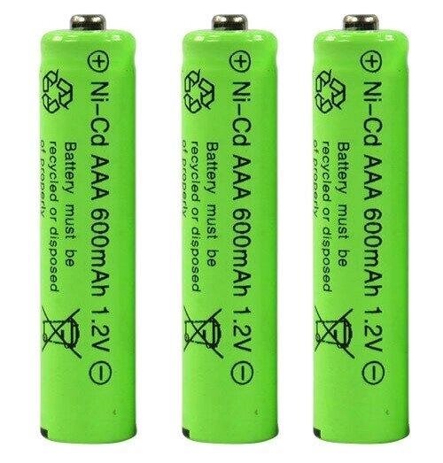 Аккумулятор AAA 1.2V 600 mAh Ni-Cd від компанії Інтернет магазин "ВАШ БАЗАР" - потрібні і оригінальні товари! - фото 1