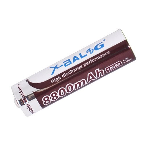 Акумулятор 18650, X-Balog, 1200mAh, коричневий від компанії Інтернет магазин "ВАШ БАЗАР" - потрібні і оригінальні товари! - фото 1