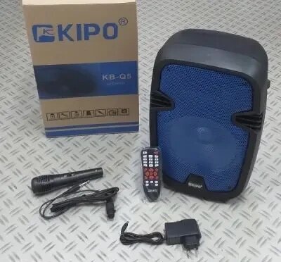 Акустична система KIPO KB-Q5 колонка bluetooth з мікрофоном, пультом від компанії Інтернет магазин "ВАШ БАЗАР" - потрібні і оригінальні товари! - фото 1