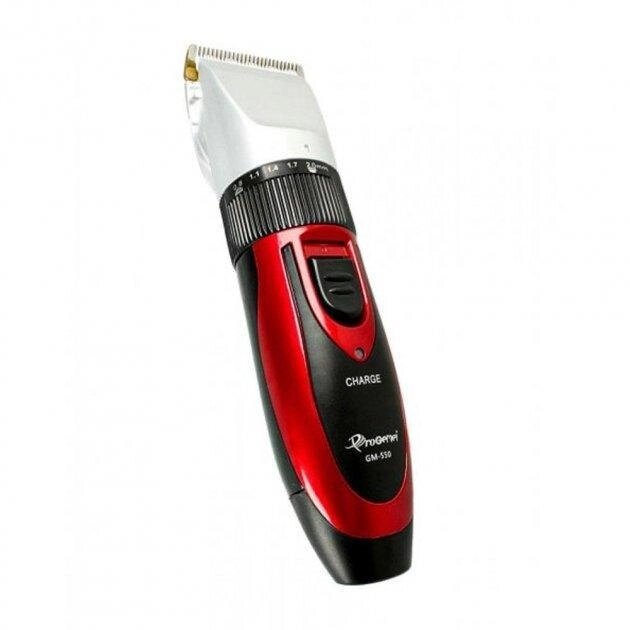 Бездротова машинка для стриження волосся ProGemei GM-550 Plus з керамічними лезами від компанії Інтернет магазин "ВАШ БАЗАР" - потрібні і оригінальні товари! - фото 1