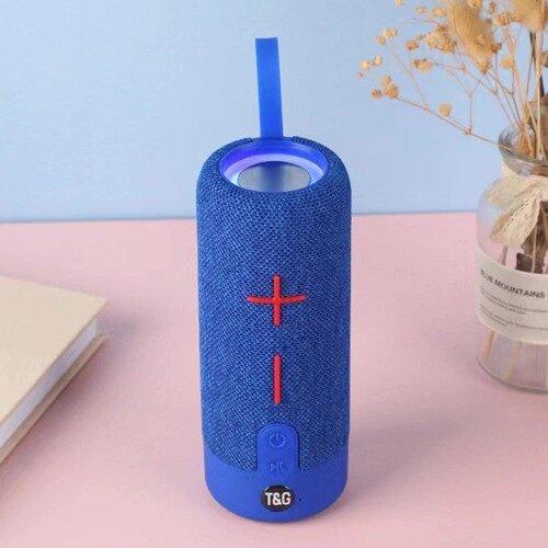 Bluetooth-колонка TG619C з RGB ПІДСВІЧУВАННЯМ, speakerphone, радіо, blue від компанії Інтернет магазин "ВАШ БАЗАР" - потрібні і оригінальні товари! - фото 1