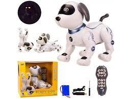 Інтерактивна іграшка Робот-собака К16 дитяча звукові та світлові ефекти музика від компанії Інтернет магазин "ВАШ БАЗАР" - потрібні і оригінальні товари! - фото 1
