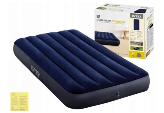 Intex 64757 надувний матрац 191 x 99 x 25 см CLASSIC DOWNY Bed від компанії Інтернет магазин "ВАШ БАЗАР" - потрібні і оригінальні товари! - фото 1