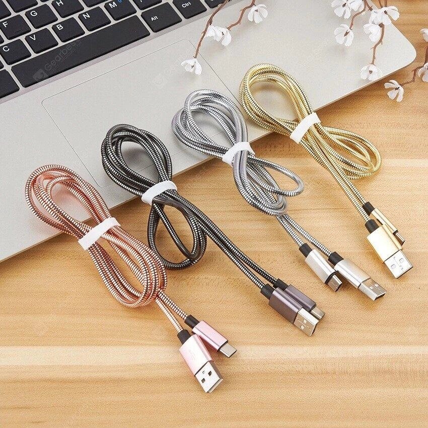 Кабель micro USB металл Cable metal X45 від компанії Інтернет магазин "ВАШ БАЗАР" - потрібні і оригінальні товари! - фото 1