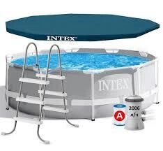 Каркасний басейн Prism Frame Pool Intex 26706-3 New (Діаметр 305 x Висота 99см) - сірий від компанії Інтернет магазин "ВАШ БАЗАР" - потрібні і оригінальні товари! - фото 1