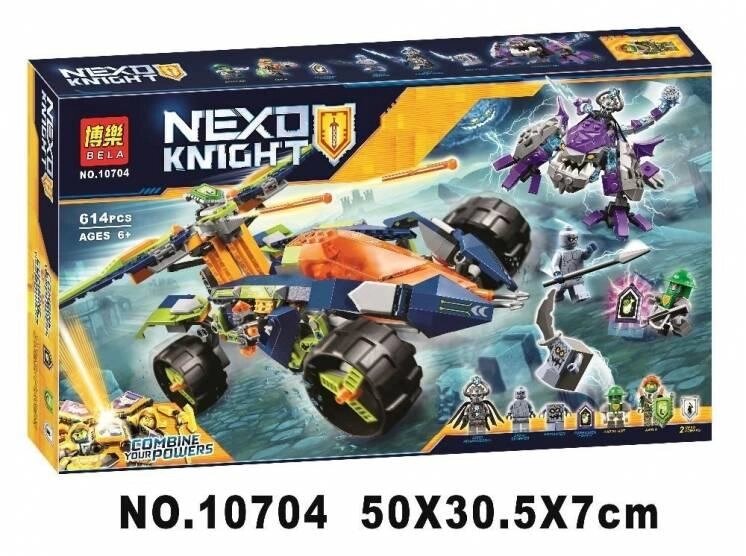 Конструктор Bela "Nexo Knights" (10704). "Ведехід 014" 4x4, 614 деталей. Розмір: 50 х 30.5 х 7 см від компанії Інтернет магазин "ВАШ БАЗАР" - потрібні і оригінальні товари! - фото 1