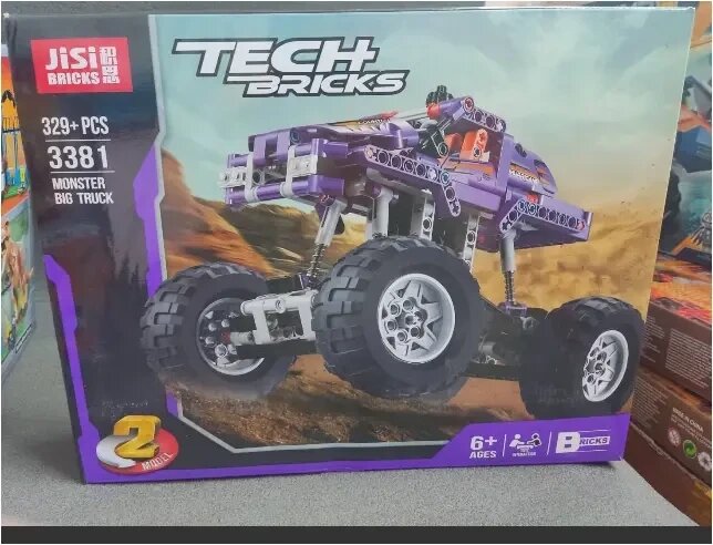 Конструктор Jisi Bricks Tech (3381) Monster big truck, 329 деталей. "Великий перегоновий монстр" машина від компанії Інтернет магазин "ВАШ БАЗАР" - потрібні і оригінальні товари! - фото 1