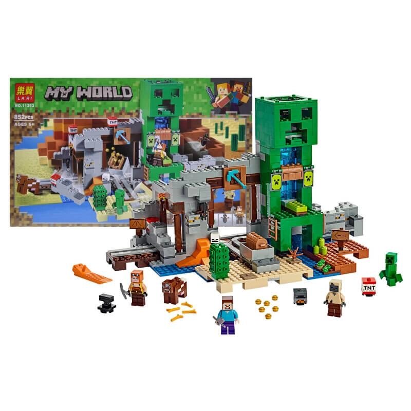 Конструктор Minecraft Шахта Кріпера 852 деталі 11363 A-Toys (11363) від компанії Інтернет магазин "ВАШ БАЗАР" - потрібні і оригінальні товари! - фото 1