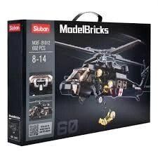 Конструктор Sluban Model Bricks Чорний ястреб 692 деталей 52 х 33 х 7 см (M38-B1012) від компанії Інтернет магазин "ВАШ БАЗАР" - потрібні і оригінальні товари! - фото 1