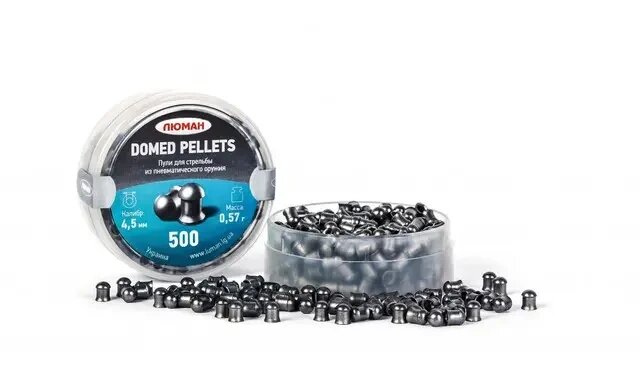 Кулі Люман 0.57 г Domed pellets 500 шт./чк для пневматичної зброї калібру 4.5 мм від компанії Інтернет магазин "ВАШ БАЗАР" - потрібні і оригінальні товари! - фото 1