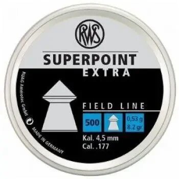 Кулі RWS Superpoint Extra 4.50 мм, 0.53 г, 500 шт. від німецької компанії від компанії Інтернет магазин "ВАШ БАЗАР" - потрібні і оригінальні товари! - фото 1