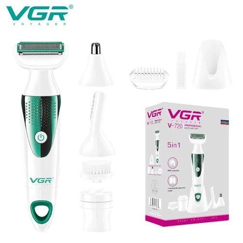 Набір VGR V-720 5 в 1 для догляду, тример для носа, брів, тіла, пристрій для чищення обличчя, масажер від компанії Інтернет магазин "ВАШ БАЗАР" - потрібні і оригінальні товари! - фото 1