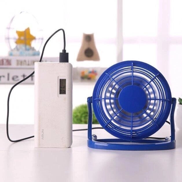 Настільний портативний акумуляторний міні-вентилятор USB Mini Fan Cd-816 від компанії Інтернет магазин "ВАШ БАЗАР" - потрібні і оригінальні товари! - фото 1