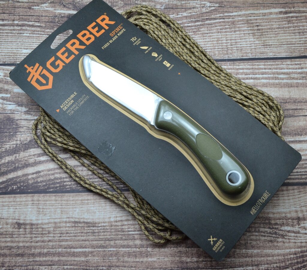 Ніж Gerber Spine Fixed Green від компанії Інтернет магазин "ВАШ БАЗАР" - потрібні і оригінальні товари! - фото 1