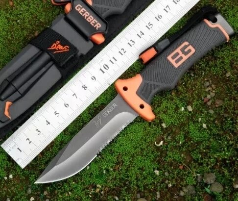 Ніж похідний зі сталі Gerber Bear Grylls Ultimate Pro Fixed Blade для здобичі вогню, з вогнем від компанії Інтернет магазин "ВАШ БАЗАР" - потрібні і оригінальні товари! - фото 1