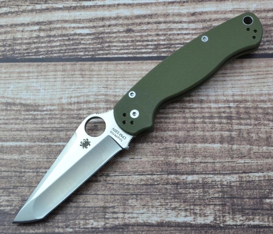 Ніж Spyderco Para-Military Tanto Olive від компанії Інтернет магазин "ВАШ БАЗАР" - потрібні і оригінальні товари! - фото 1