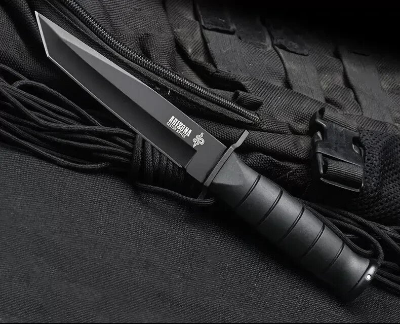 Ніж тактичний бойовий Arizona custom knives, з чохлом від компанії Інтернет магазин "ВАШ БАЗАР" - потрібні і оригінальні товари! - фото 1