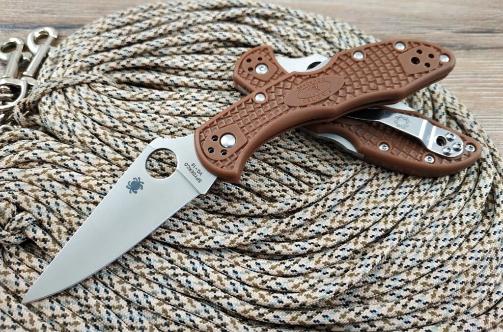 Нож Spyderco Delica coyote від компанії Інтернет магазин "ВАШ БАЗАР" - потрібні і оригінальні товари! - фото 1