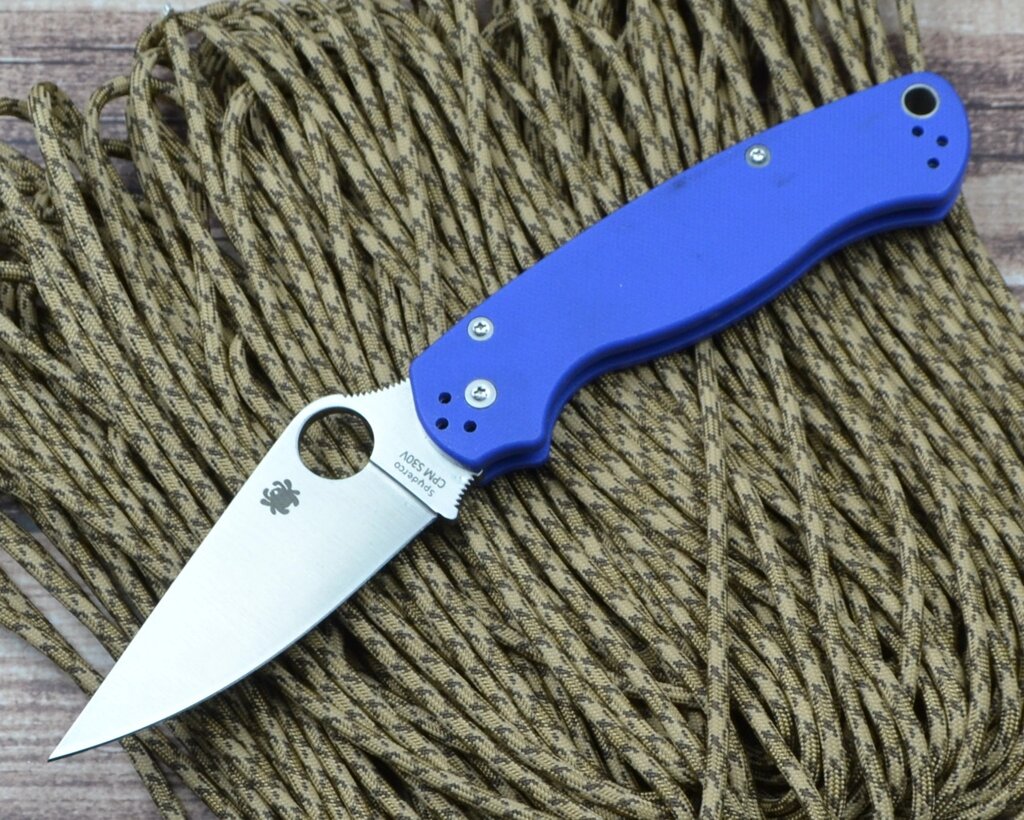 Нож Spyderco Para-Military Indigo від компанії Інтернет магазин "ВАШ БАЗАР" - потрібні і оригінальні товари! - фото 1