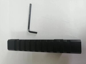 Планка Вивера (WEAVER) для крепления различный прицелов кронштейн 125мм тип крепления "ласточкин хвост" 11-13