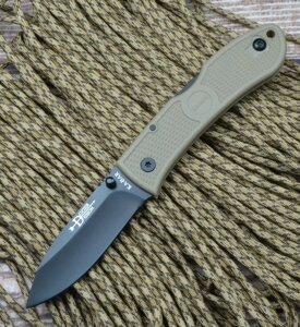 Ніж Ka-Bar Dozier Folding Hunter black coyote