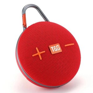 Портативна Bluetooth-колонка TG648 з функцією speakerphone, радіо з карабіном red