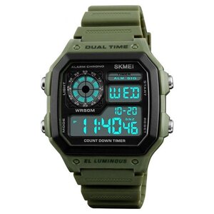 Годинник наручний 1299AG SKMEI, ARMY GREEN