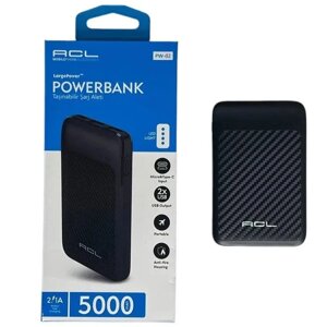 Power Bank мобільна батарея ACL 5000 mAh портативний зарядний пристрій, повербанк