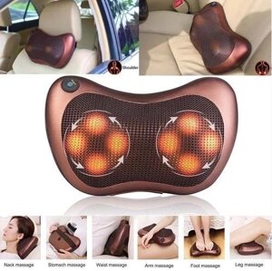 Масажна подушка Massage Pillow CHM-8028 масажер роликовий для шиї та спини на 8 роликів