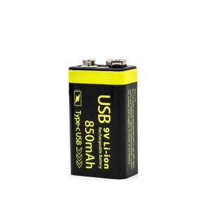 Акумулятор USB 9v Крона 850mAh