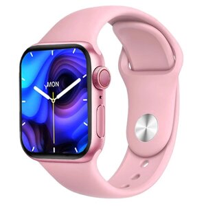 Smart Watch AK99, 44 mm Aluminium, голосовий виклик, pink