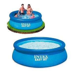 Надувний наливний басейн Easy Set 244х76 см 2419 л Intex (28110)