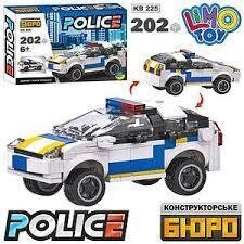 Дитячий конструктор поліцейська машинка, конструктор поліція КВ 225, конструктор машинка поліція KB 225