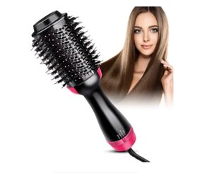 Фен-гребінець One Step Blower Brush 5250/2336 Стайлер для укладання волосся 3 в 1 1000 Вт Чорний