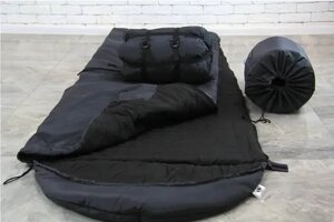 Спальний мішок військовий зимовий спальник тактичний армійський на флісі до -20 °C у чохлі для транспортування
