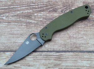 Ніж Spyderco Para-Military black military green