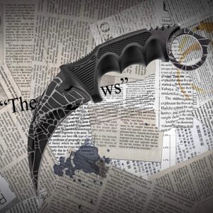 Ніж Karambit керамбит з фіксованим лезом Павутина CS: GO (z222)