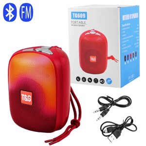 Bluetooth-колонка TG609, speakerphone, радіо, red