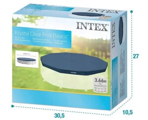 Intex 28031 тент для каркасного басейну діаметр 366 см