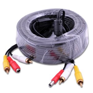 Кабель 2RCA + DC 05 м