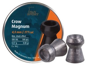 Кулі H&N Crow Magnum 4.50 мм, 0.57 г, 500 шт./пчк від німецького виробника