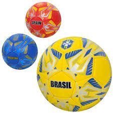 М'яч футбольний 2500-275 розмір 5 ручна робота 32 панелі 400-420г 3 різновиди країни в пакеті